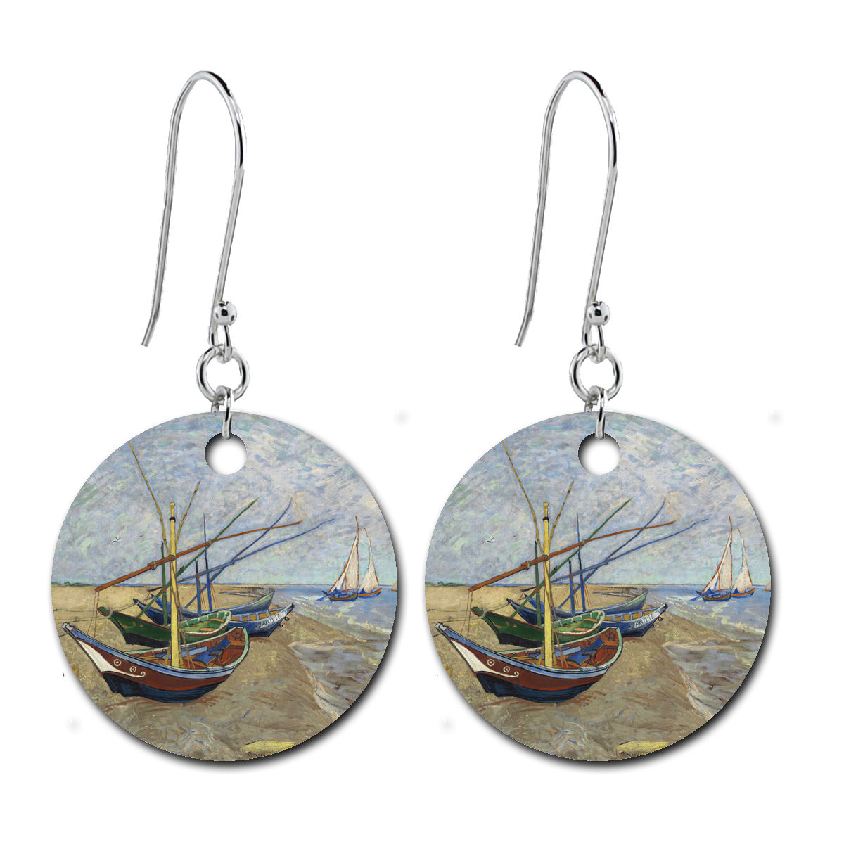 VG08E - Van Gogh 'Fishing Boats' Earrings