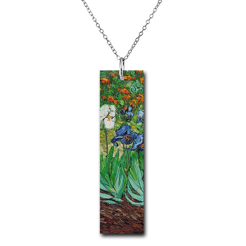 VG06NL - Van Gogh 'Irises' Long Necklace