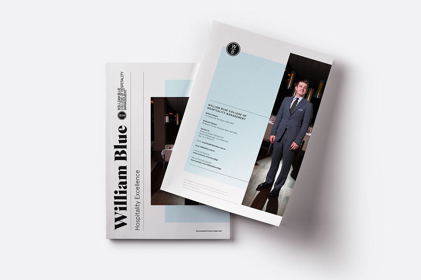 William Blue College brochure and flyer