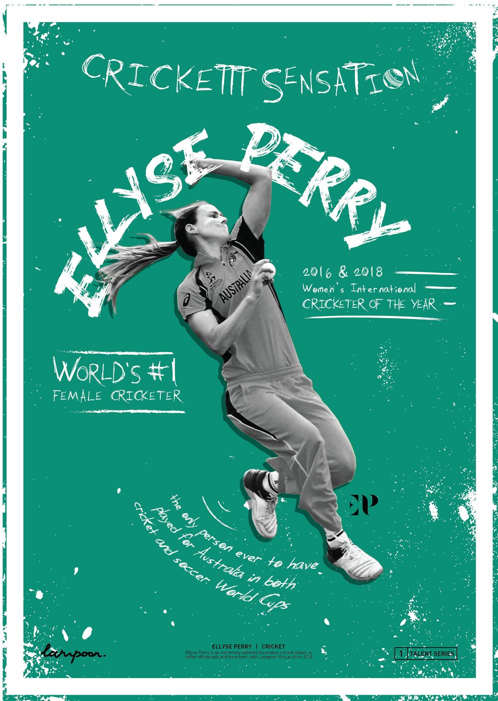 Ellyse Perry poster, Talent Poster Series