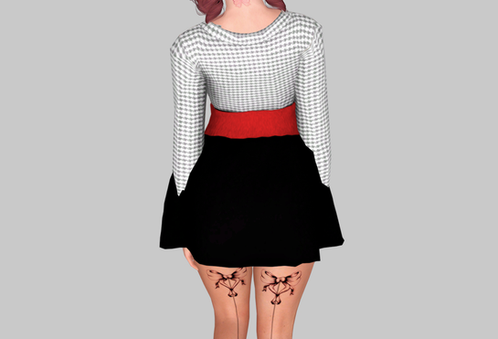 SKATER SKIRT & SWEATER thelittlevendor