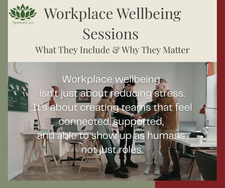 A workplace team sitting together in a calm, supportive environment, symbolising connection, wellbeing, and human‑centred teamwork