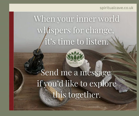 a table with candle, insane and crystals