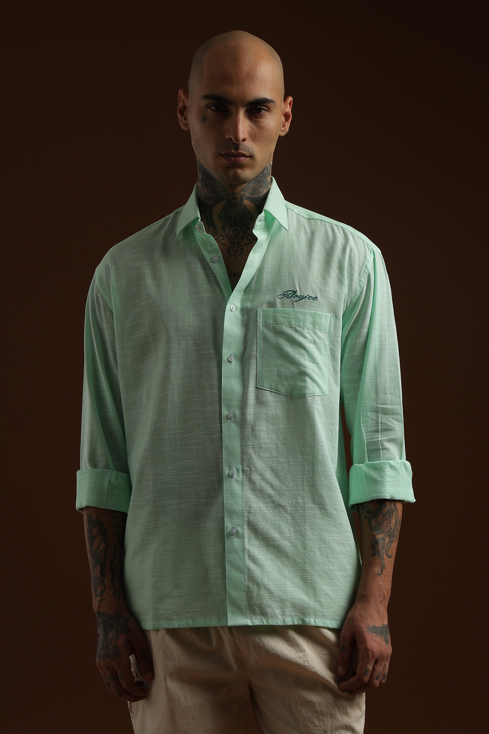 Thumbnail: MINT GREEN LINEN SHIRT