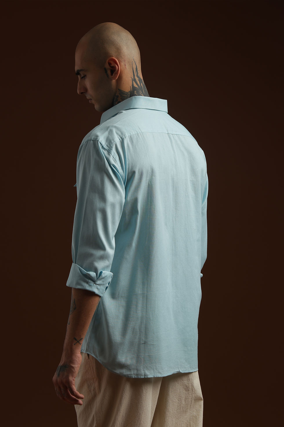 Thumbnail: SKY BLUE KHADI SHIRT