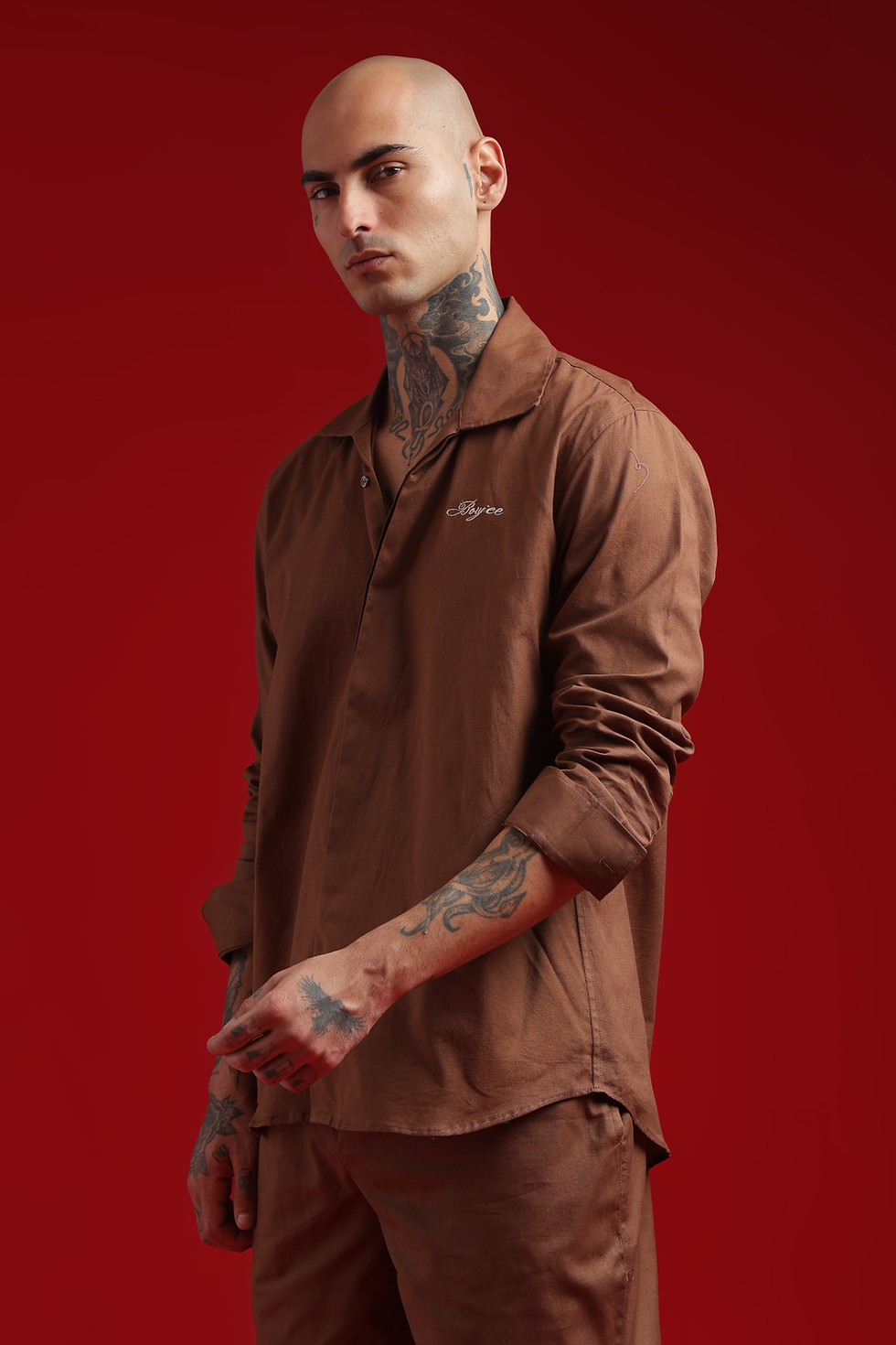 Thumbnail: BROWN KHADI SHIRT