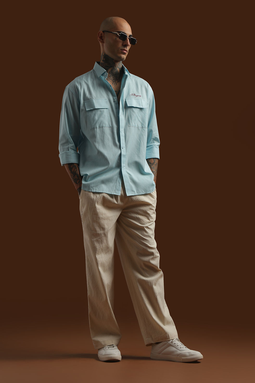 Thumbnail: SKY BLUE KHADI SHIRT