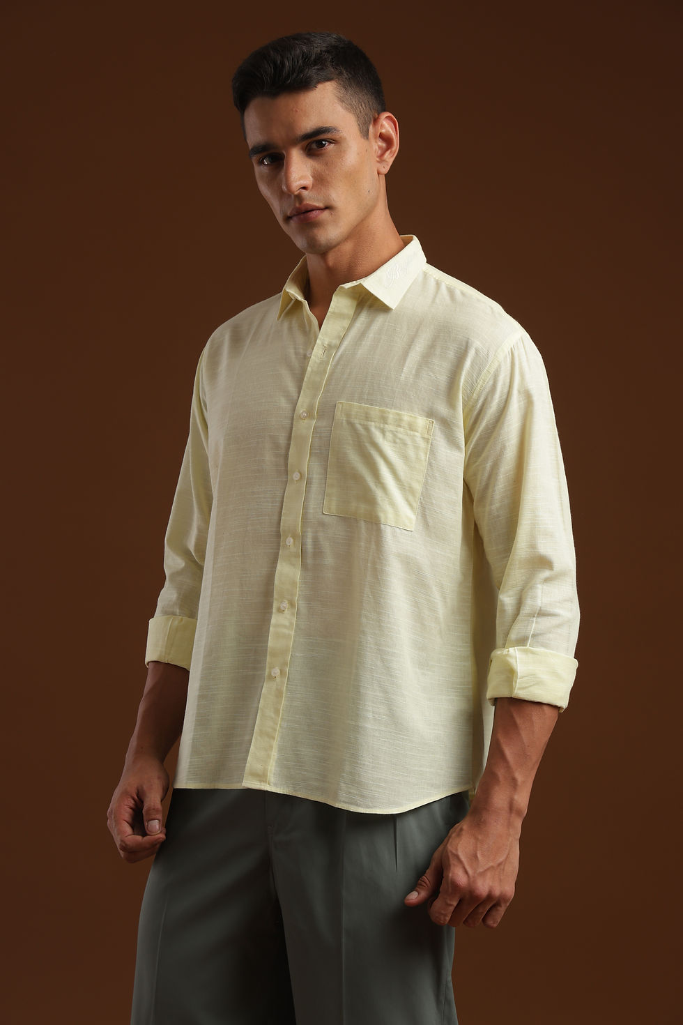 Thumbnail: YELLOW LINEN SHIRT