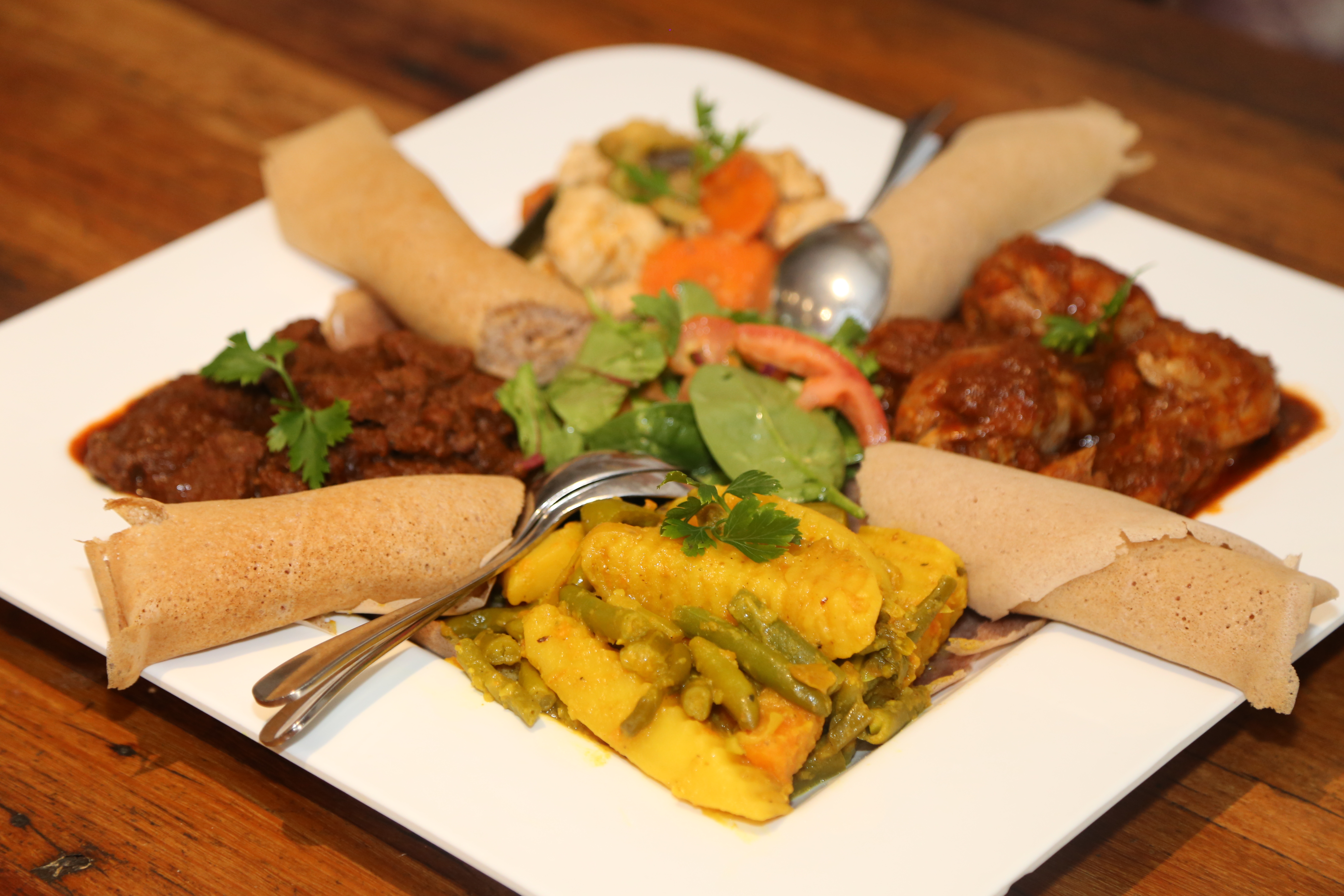 Arranged Food and Objects