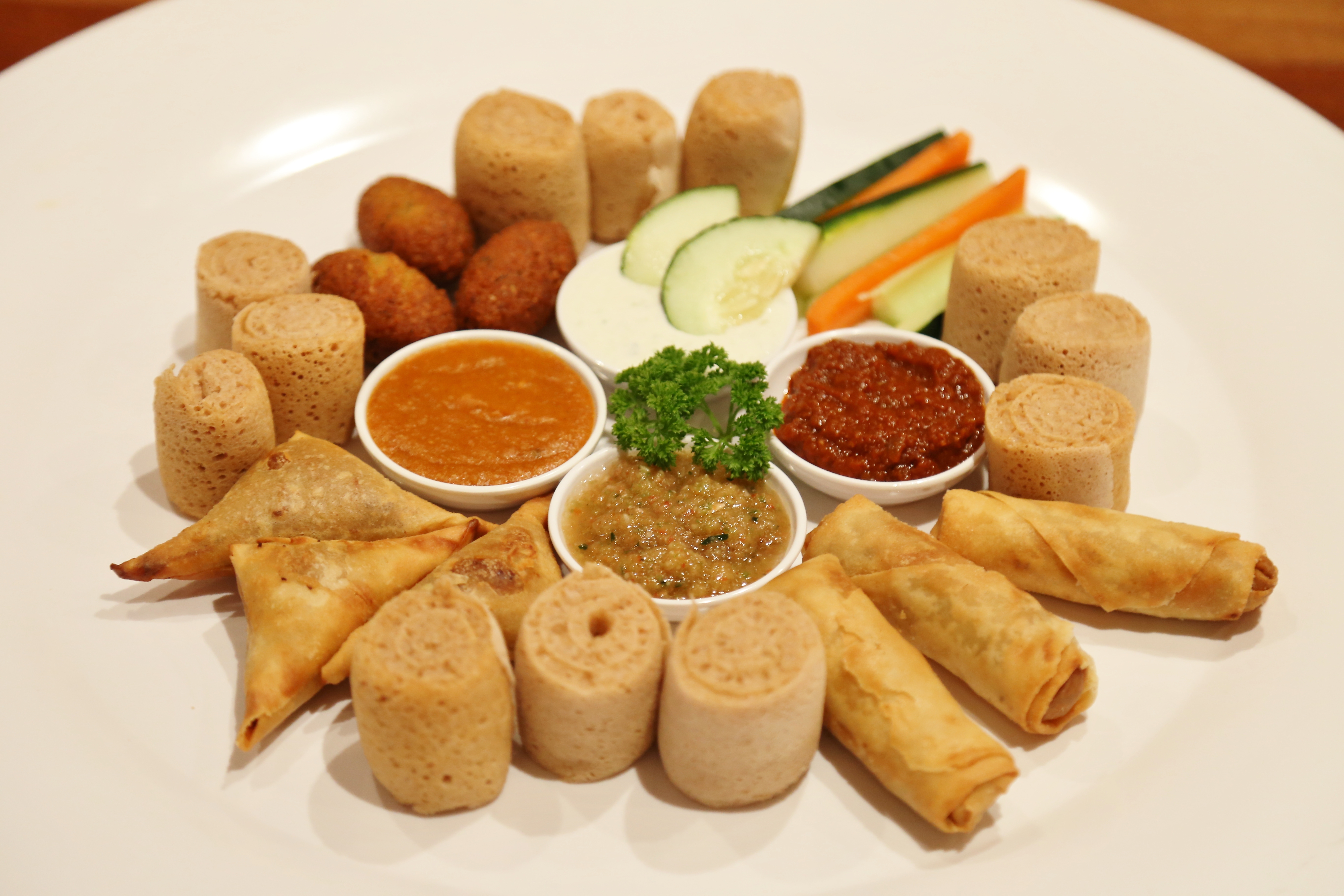 Arranged Food and Objects