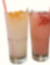 Strawberry Cloud and Mango Pearl Calpico popping boba drinks