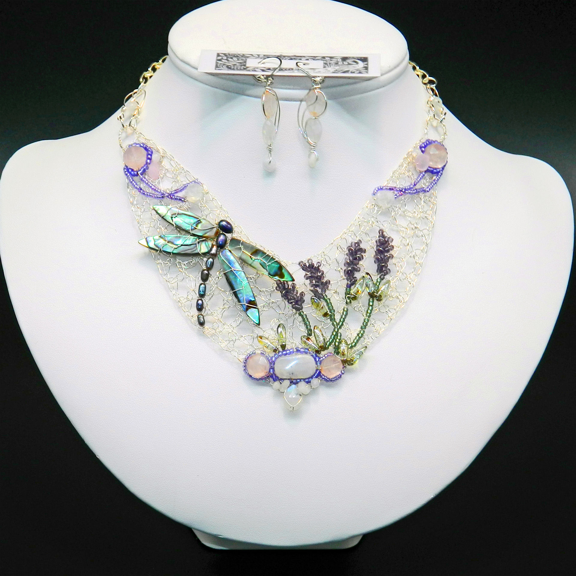 Twilight Flight-Chalcedony and moonstone