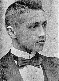 Fotografie de epocă Ion Agârbiceanu în tinrețe