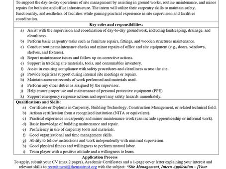 We are Recruiting Interns