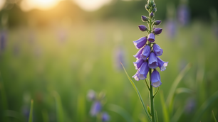 Close-up view of Aconitum napellus plant in a natural setting