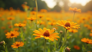 Close-up view of arnica flowers in a natural setting