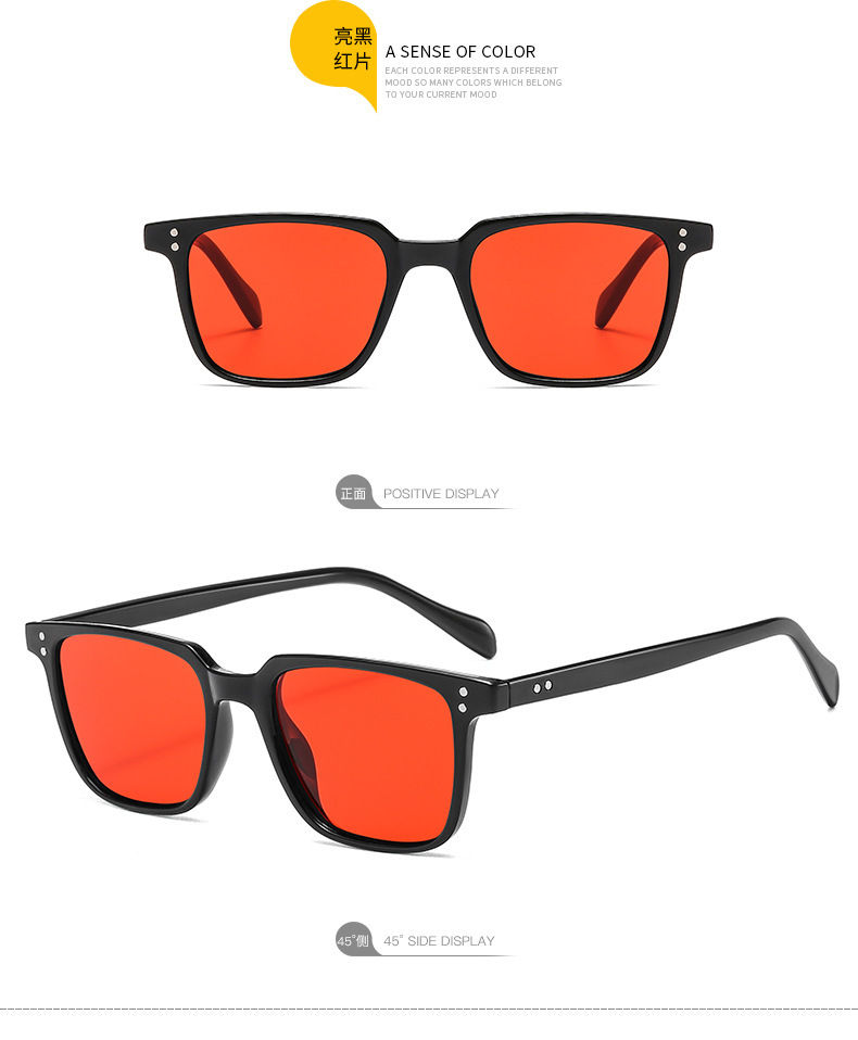 Miniatura: Óculos de Sol Vintage Quadrados Femininos Masculinos Marca de Luxo Óculos de Sol