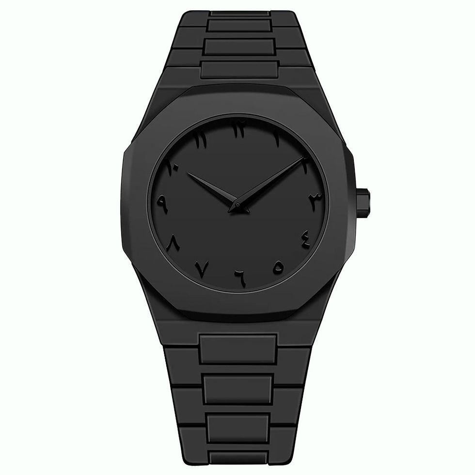 Miniatura: Relógio Masculino de Quartzo com Design Minimalista, Pulseira de Plástico