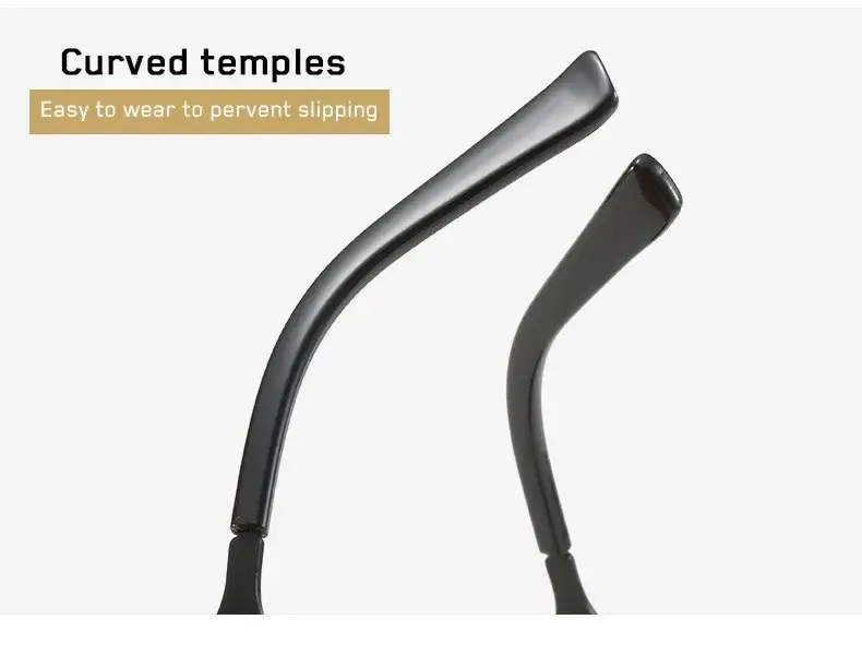 Miniatura: Novos Óculos de Sol Masculinos para Dirigir, Estilo Retrô, com Hastes Flexíveis,