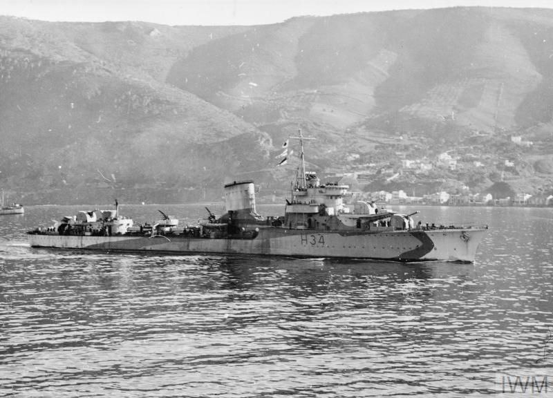 ORP Błyskawica during WWII