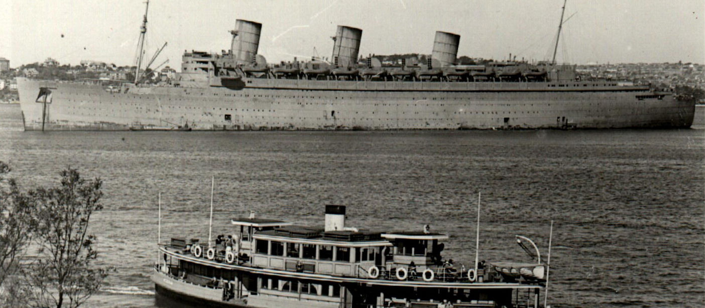 Queen Mary as the Grey Ghost during World War II
