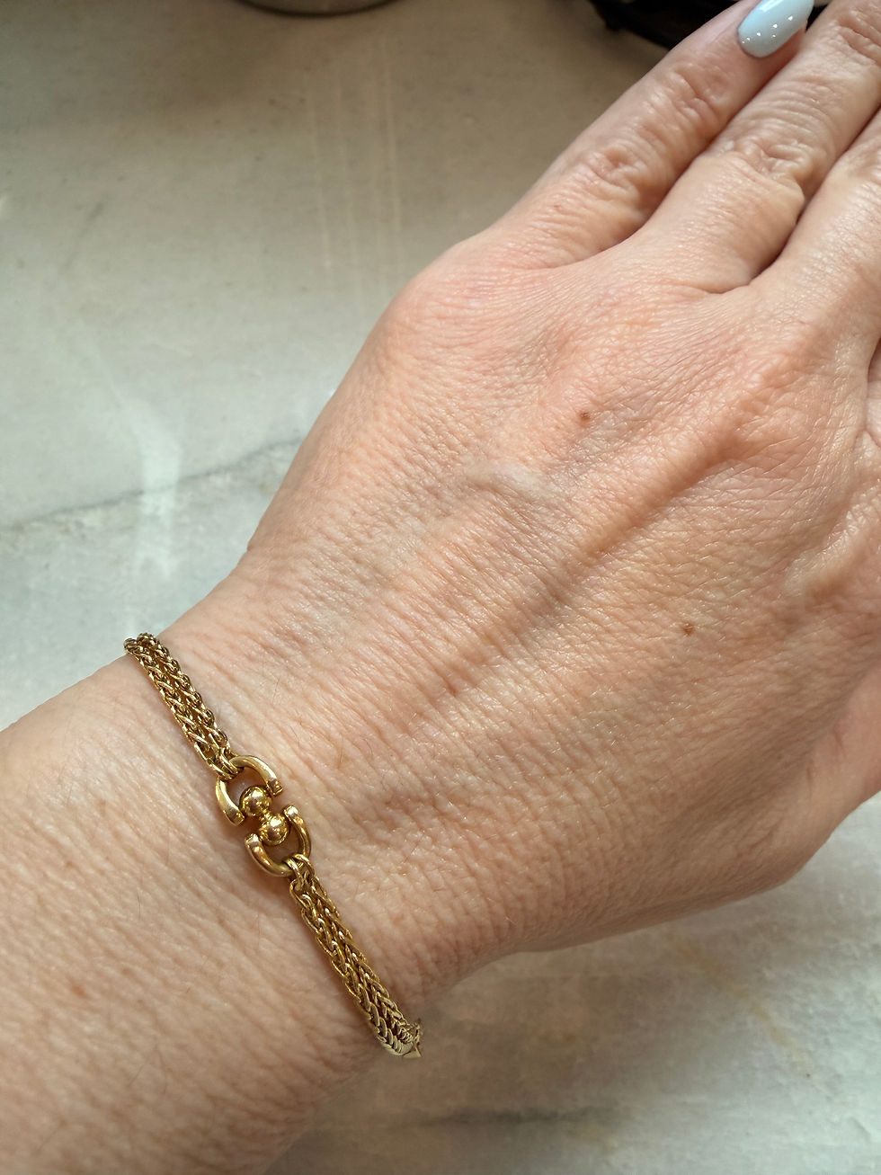 Thumbnail: 18k Horse Bit Style Bracelet