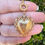 Thumbnail: Vintage 14k Heart Locket with Diamond Accent