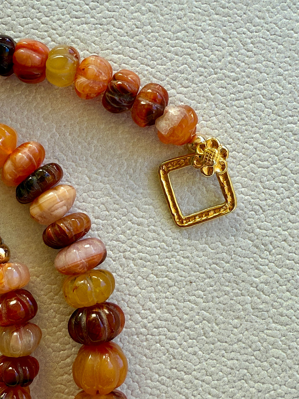 Thumbnail: Carved Carnelian Necklace
