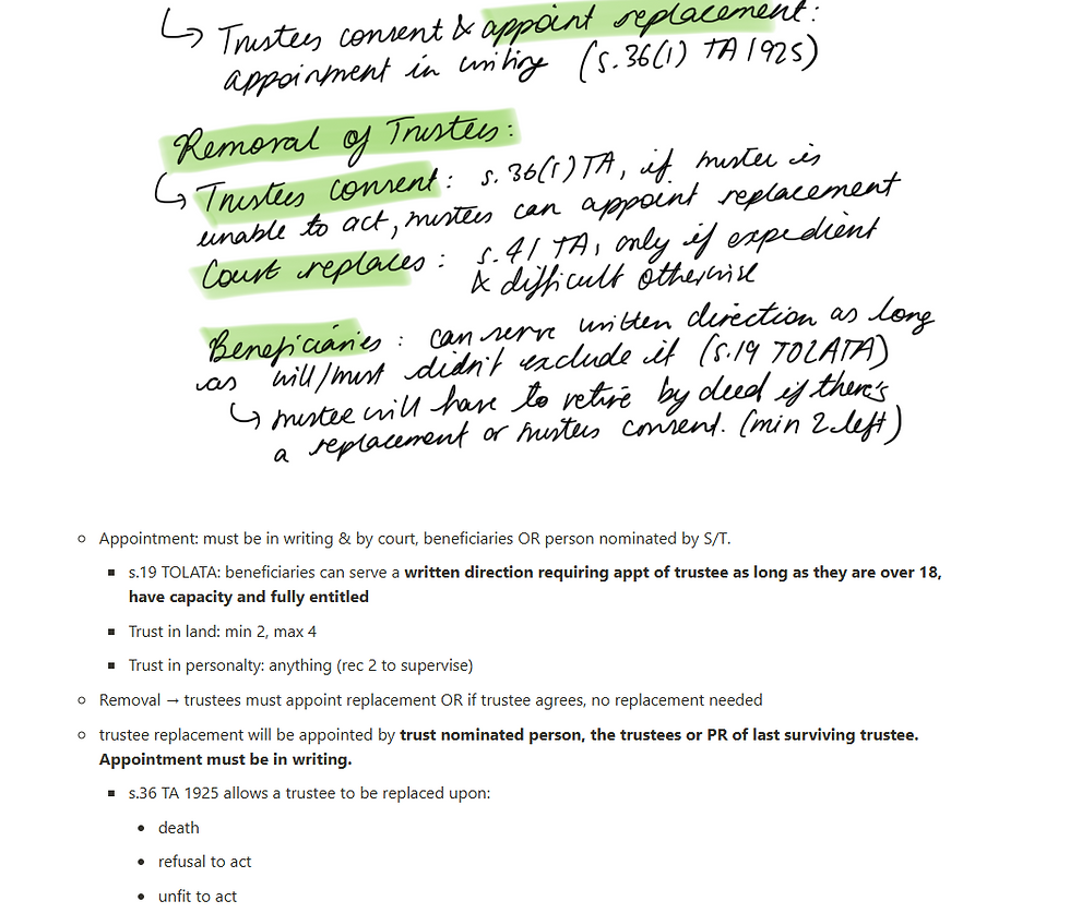 Thumbnail: SQE2 - Wills & Trusts Cheatsheet
