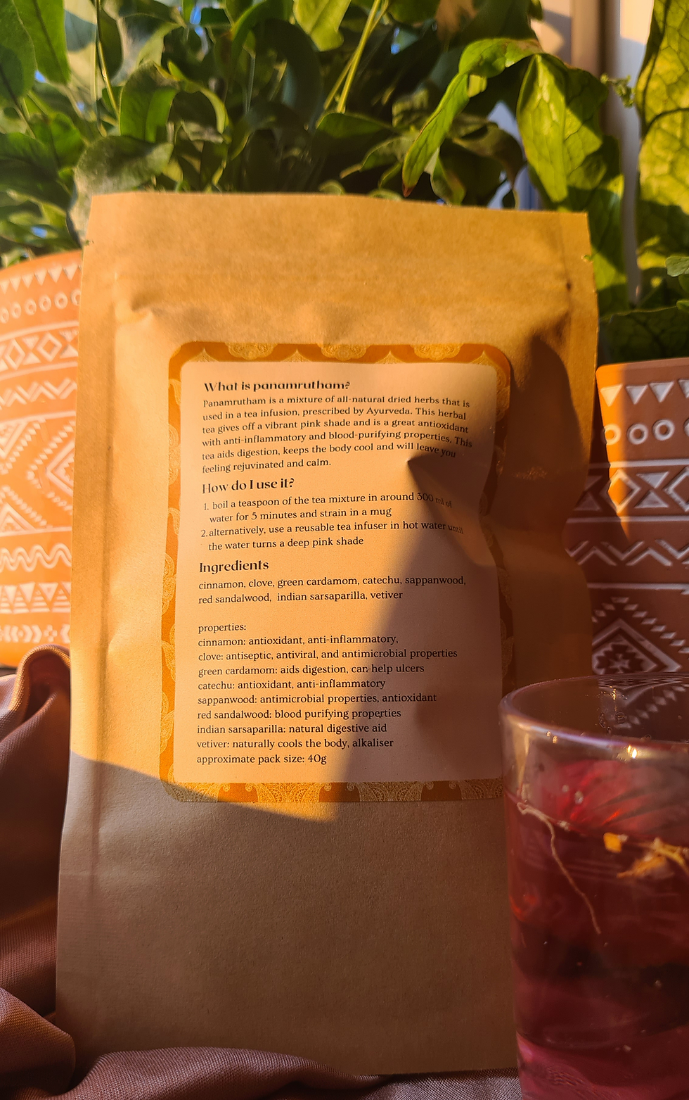 Thumbnail: Ayurvedic Pink Tea - Panamrutham