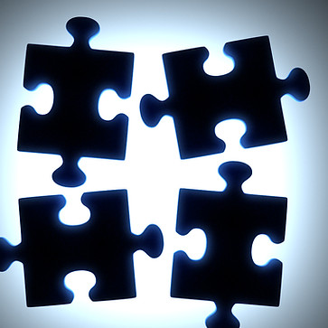 Puzzle Pieces noir 