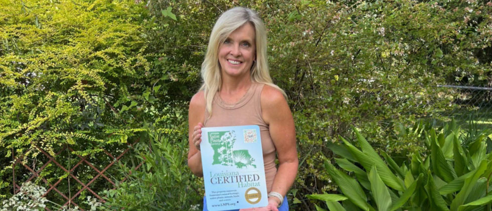 Susan Bourgeois - Gold Level Louisiana Certified Habitat - New Iberia