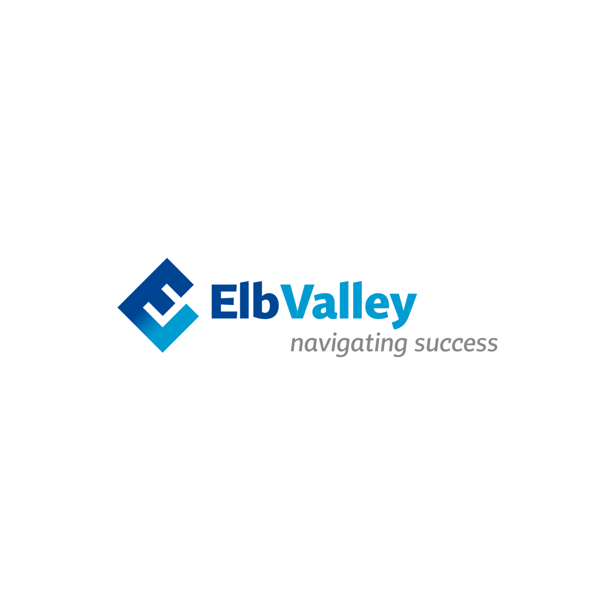 ElbValley Logo mit dem Slogan navigating success