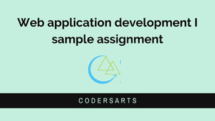 Web application development I sample assignment