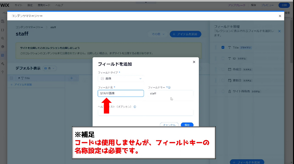 コレクションの作成③
