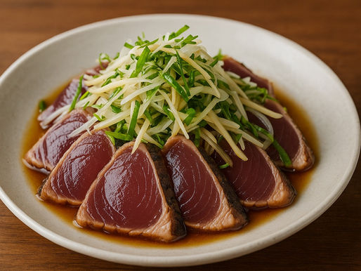 初鰹のたたき・香味野菜のせ