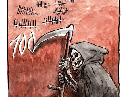 Putin's ledger: 100 days of death / Путинский бухгалтерский учет — сто дней смерти