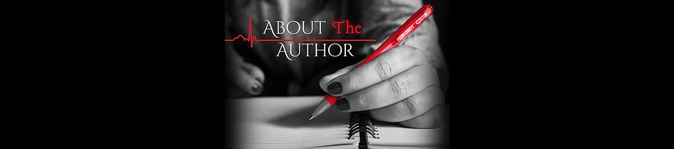 A black and white photo of a woman holding a red pen writing in a notebook