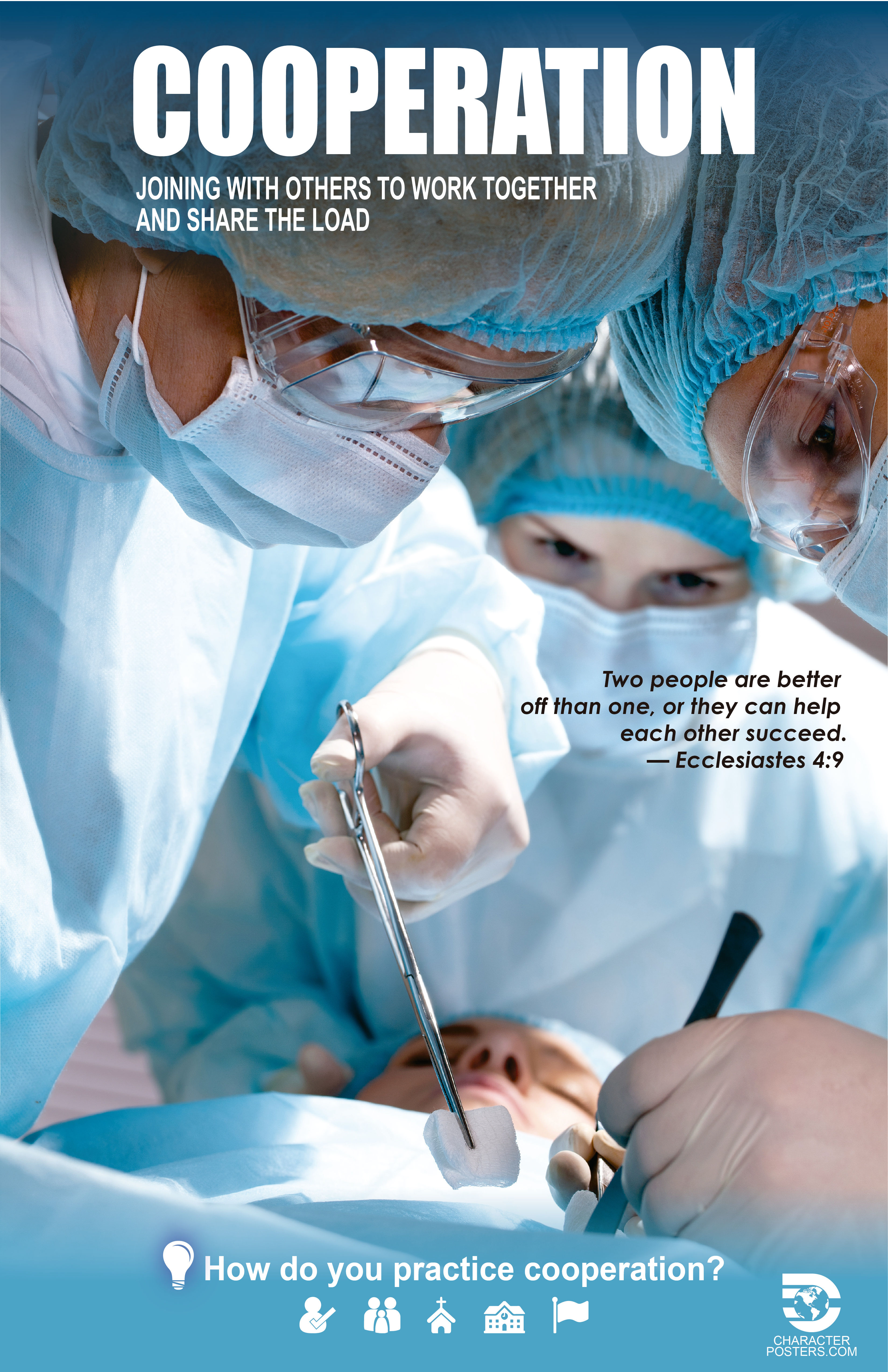 Kooperasyon ng Asian Poster