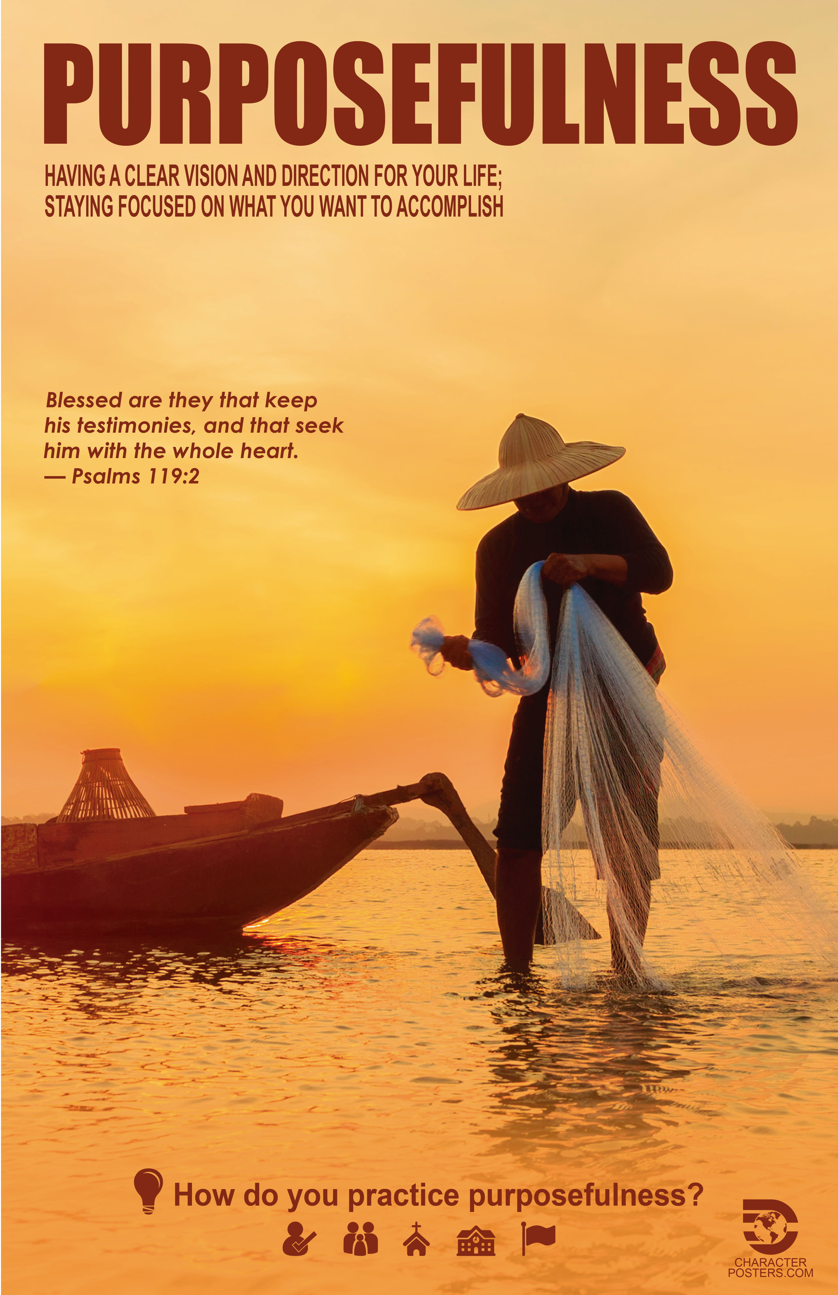 Purposefulness Asian Poster