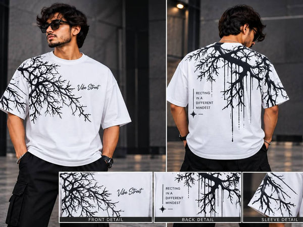 Vibe Street Graphic Oversized T-Shirt