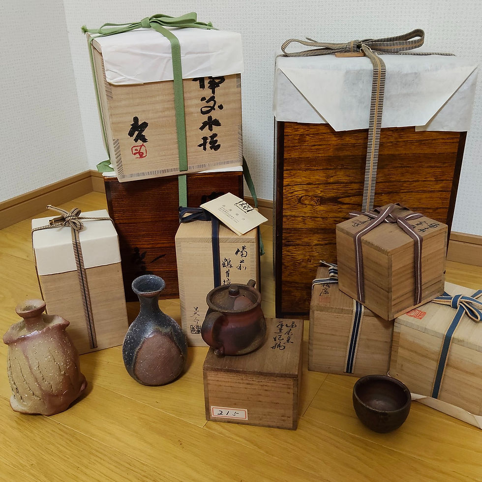 浅口郡里庄町で備前焼や掛け軸などの出張買取をさせていただきました