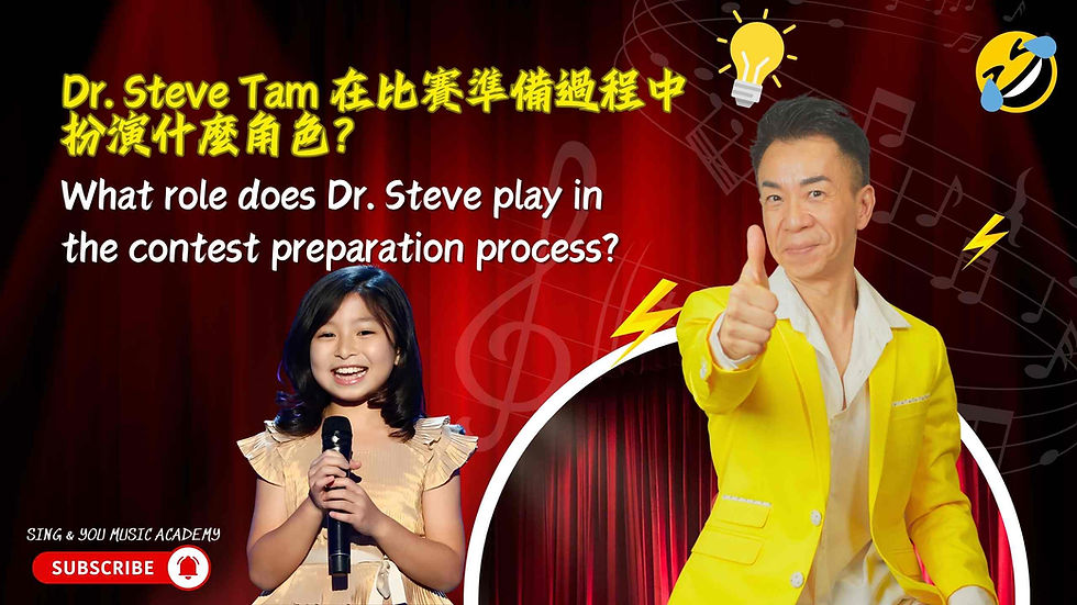 音樂實踐家 常見問題解答29: Dr. Steve Tam 在比賽準備過程中扮演什麼角色?