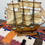 Thumbnail: Large Wooden Model Ship – U.S.S. Constitution (1797) – Fully Rigged Display Mode