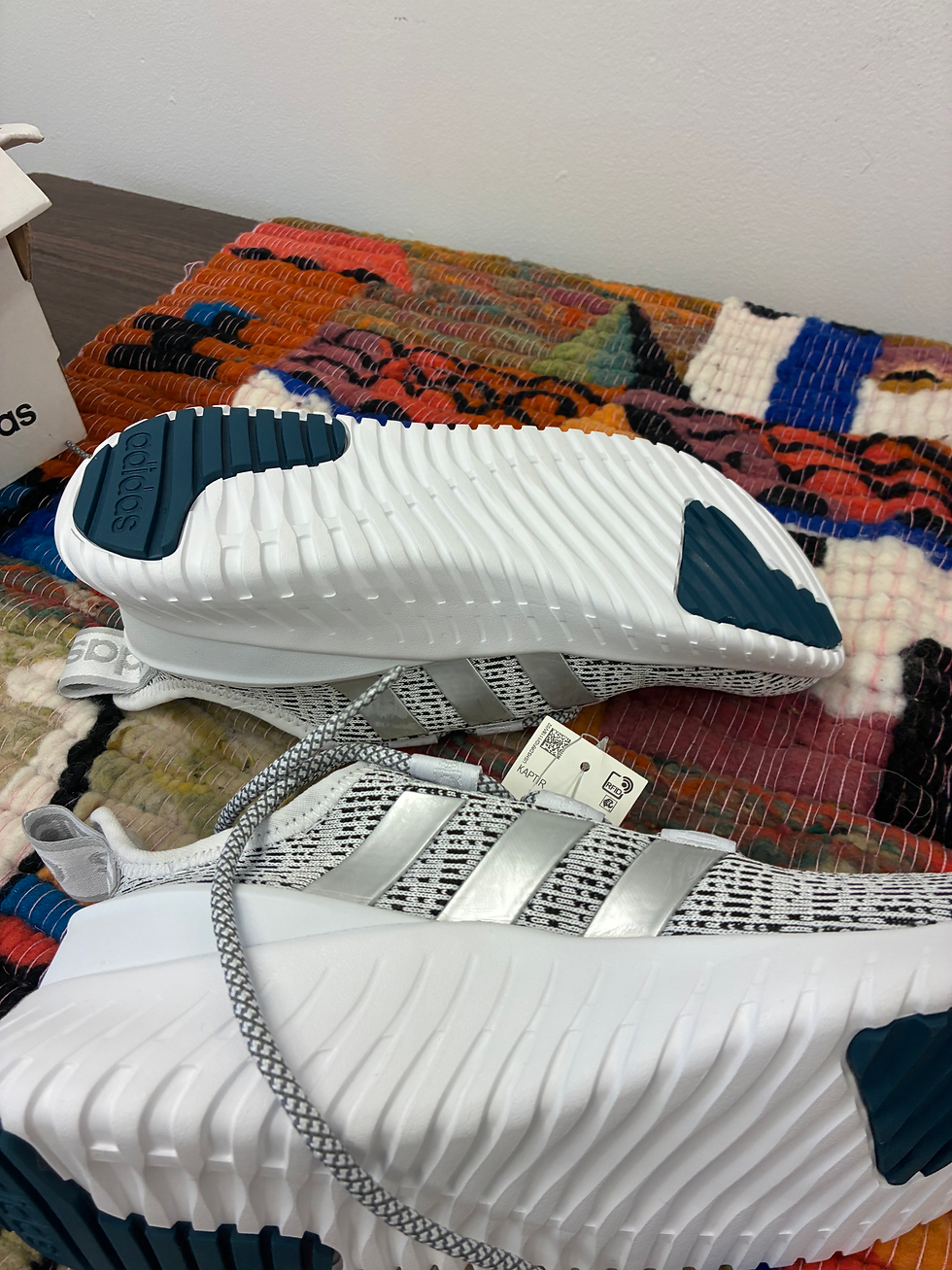 Thumbnail: Adidas Kaptir Running Shoes – Men’s Size 8 / 8.5 – Black/White – Brand New With 