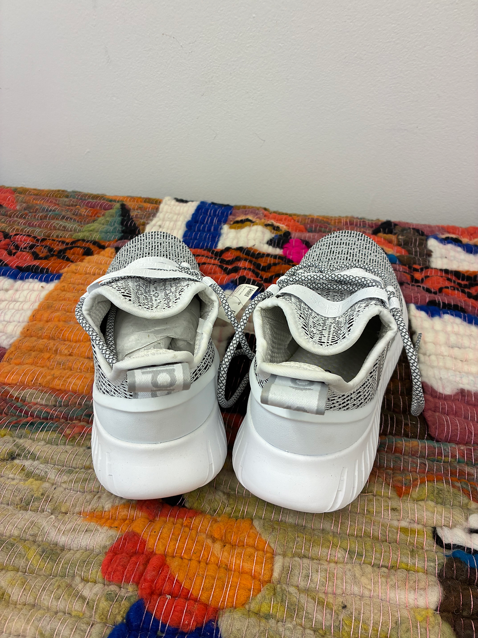 Thumbnail: Adidas Kaptir Running Shoes – Men’s Size 8 / 8.5 – Black/White – Brand New With 