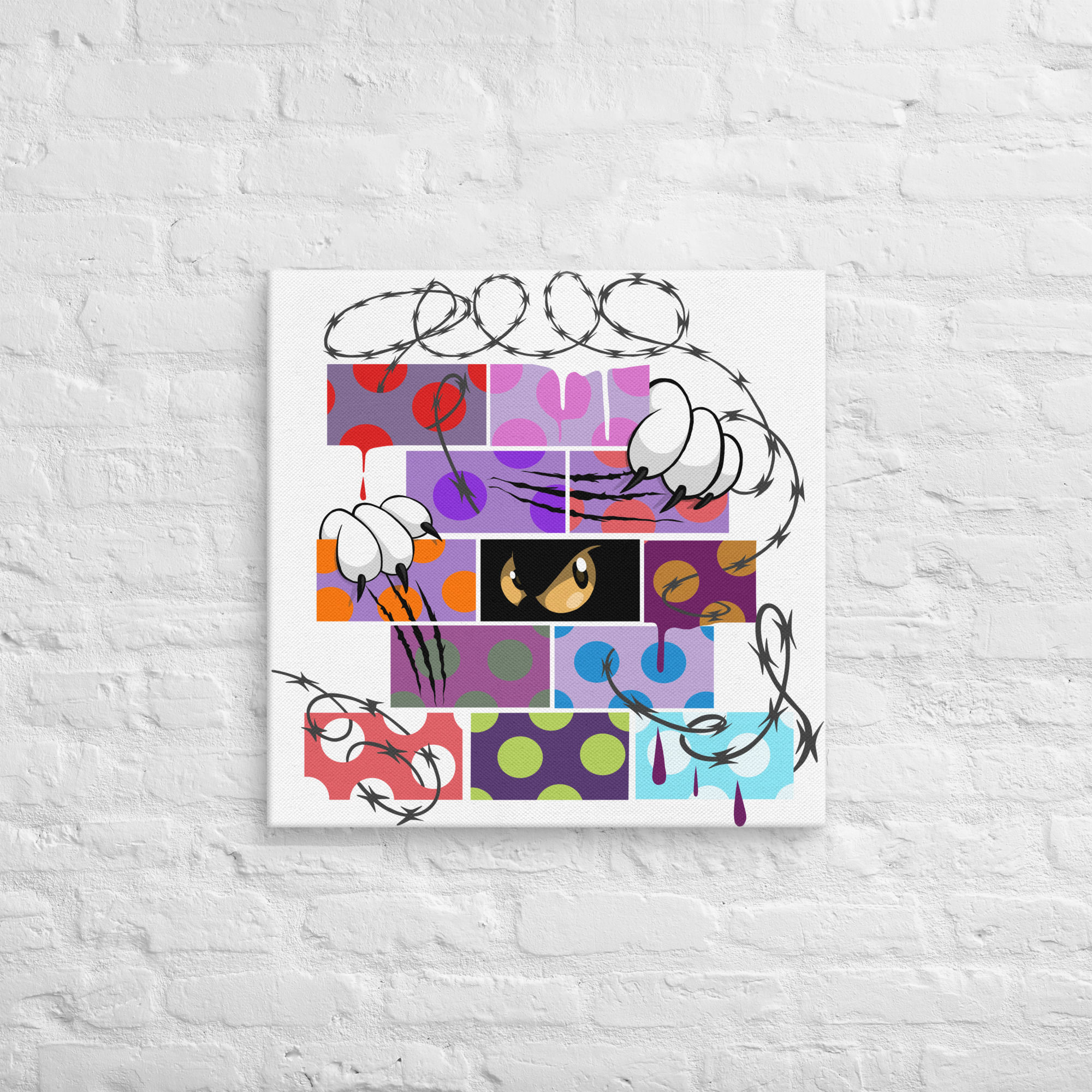  Trippy Cool Cat Canvas