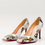 Miniaturebillede: The Perugia White Leather Pump Women Shoe