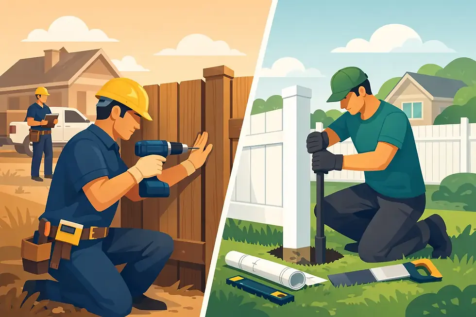Contractor Installation vs DIY Fencing
