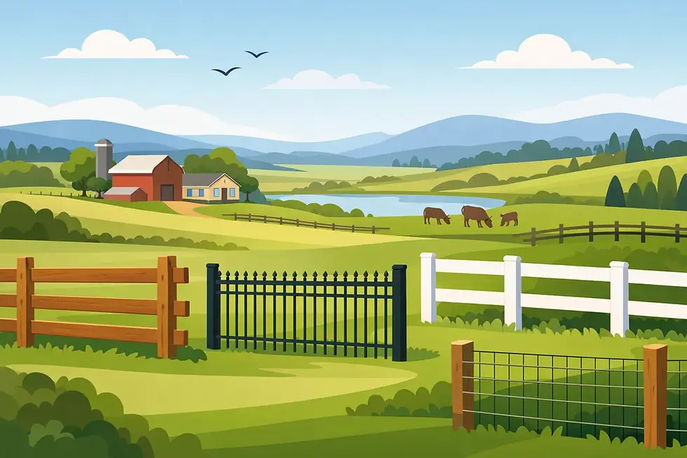 Best Fences for Small Acreage Properties